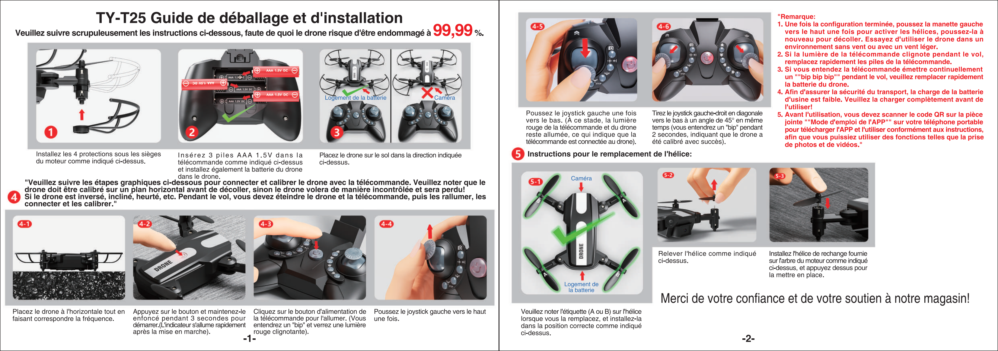 T25 Drone-Unboxing-en funtzionamendu-argibideak